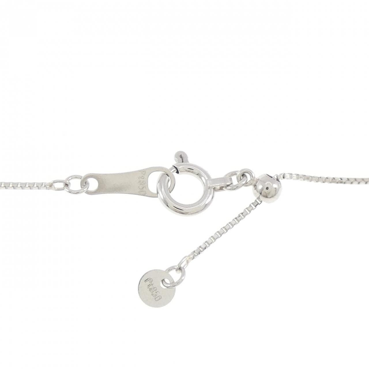 PT900/PT850 パライバトルマリン ネックレス 0.08CT