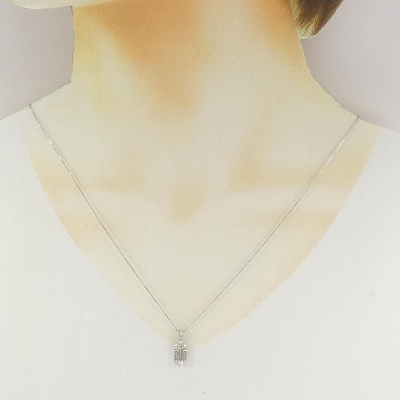 コメ兵｜【新品】PT900/PT850 ダイヤモンド ネックレス 0.68CT