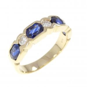 K18YG サファイヤ リング 1.63CT