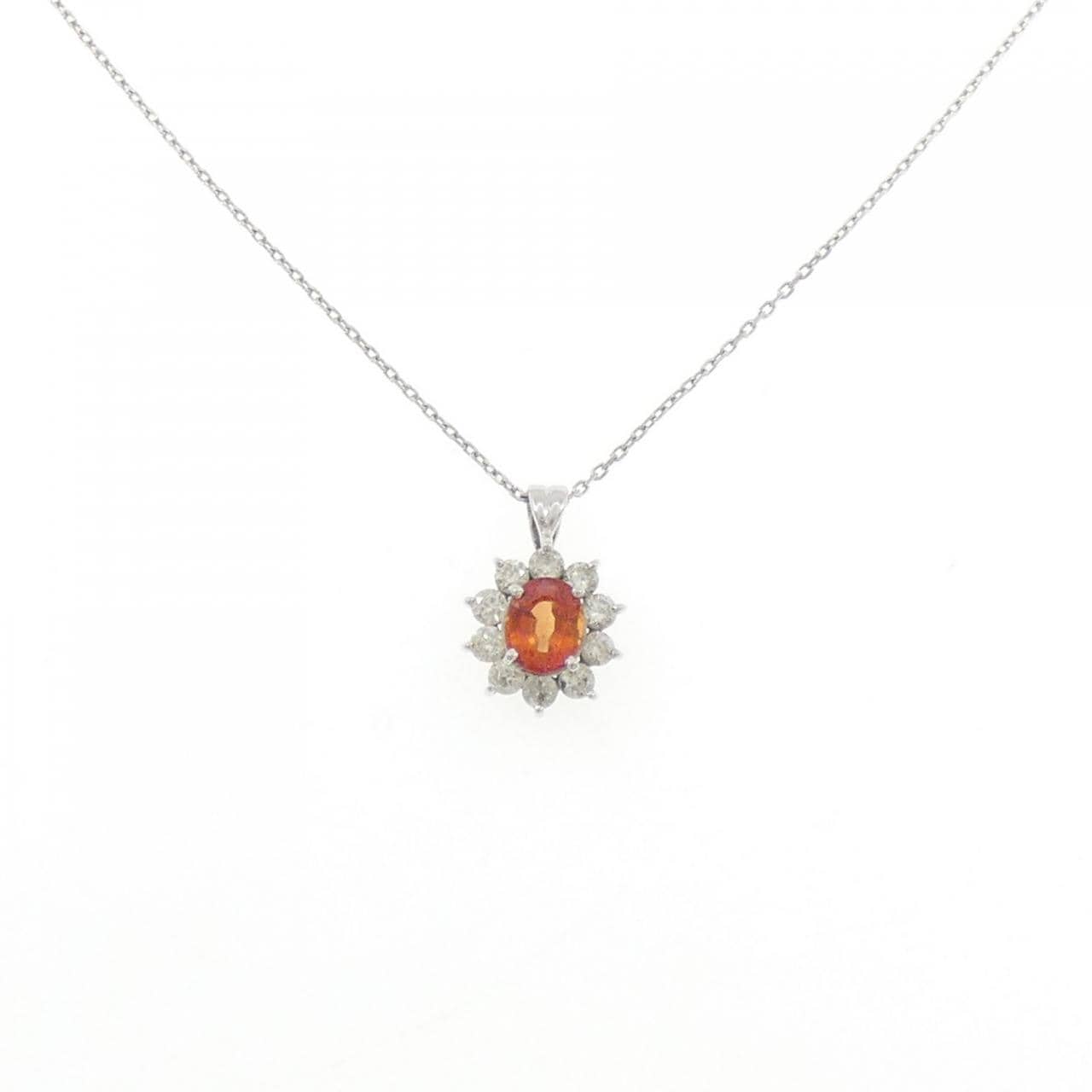 K18WG サファイヤ ネックレス