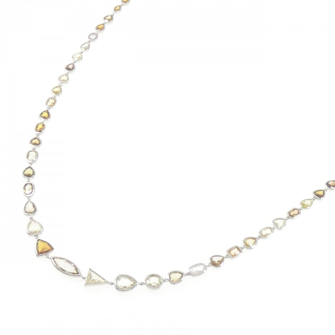 K18WG ダイヤモンド ネックレス 20.38CT