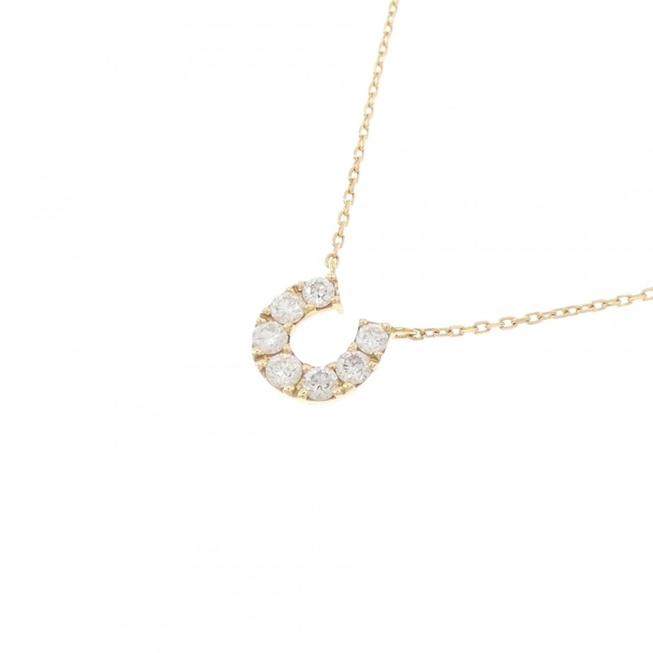 ヴァンドーム ホースシュー ダイヤモンド ネックレス 0.16CT