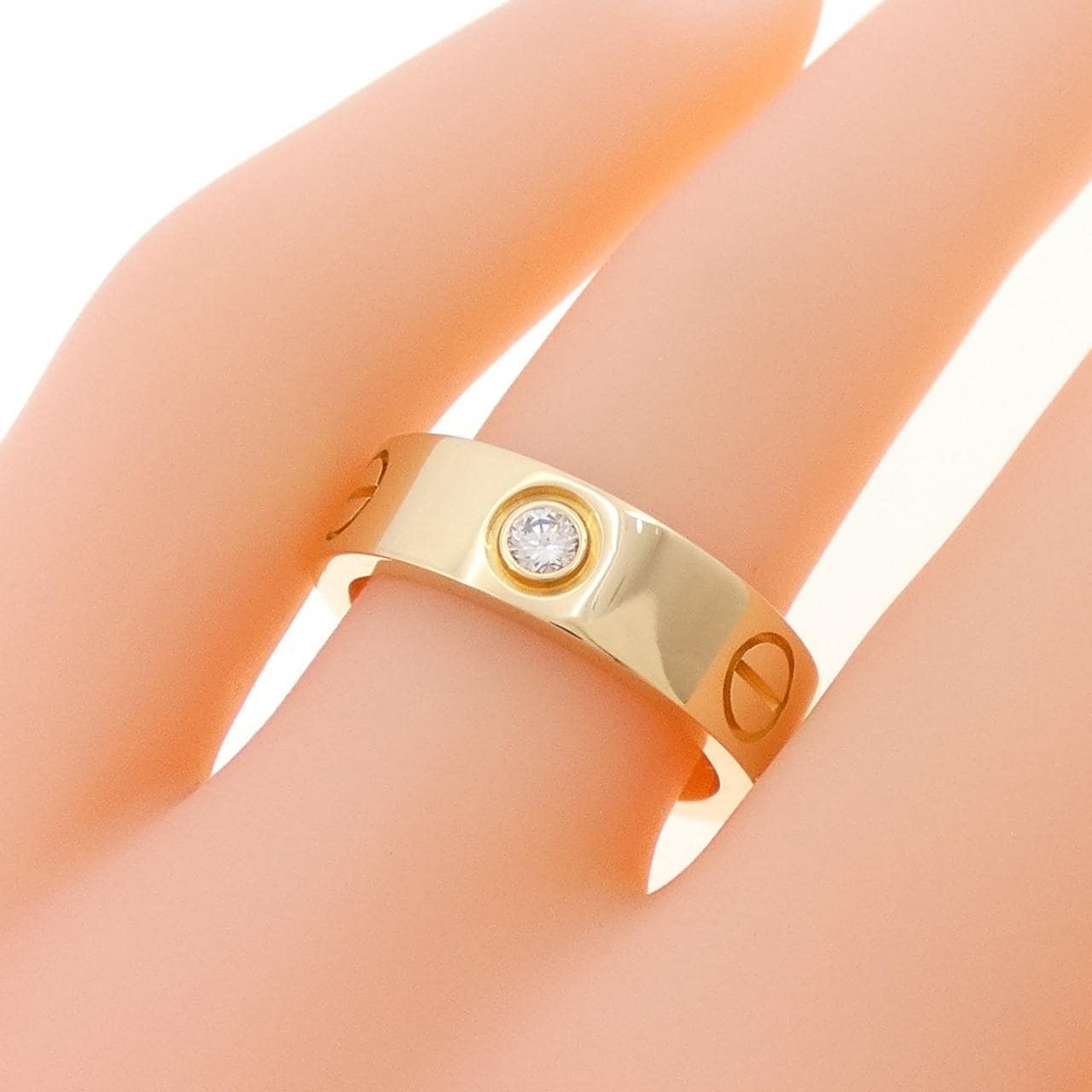 CARTIER LOVE half 鑽石指