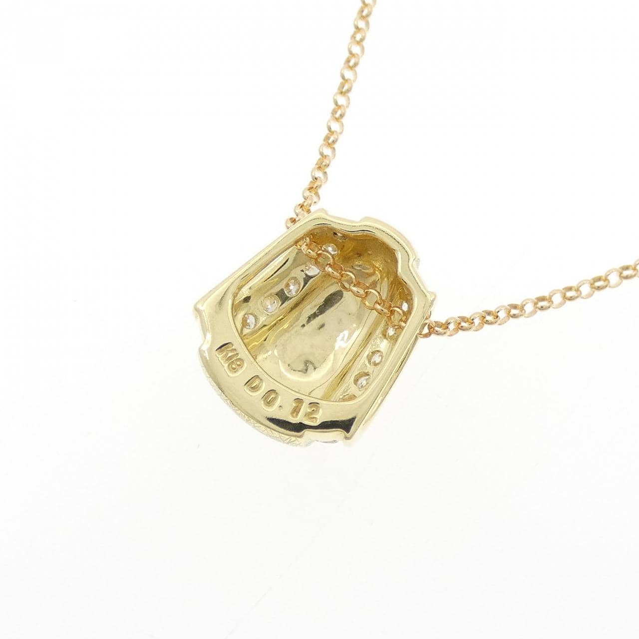 K18YG ダイヤモンド ネックレス 0.12CT