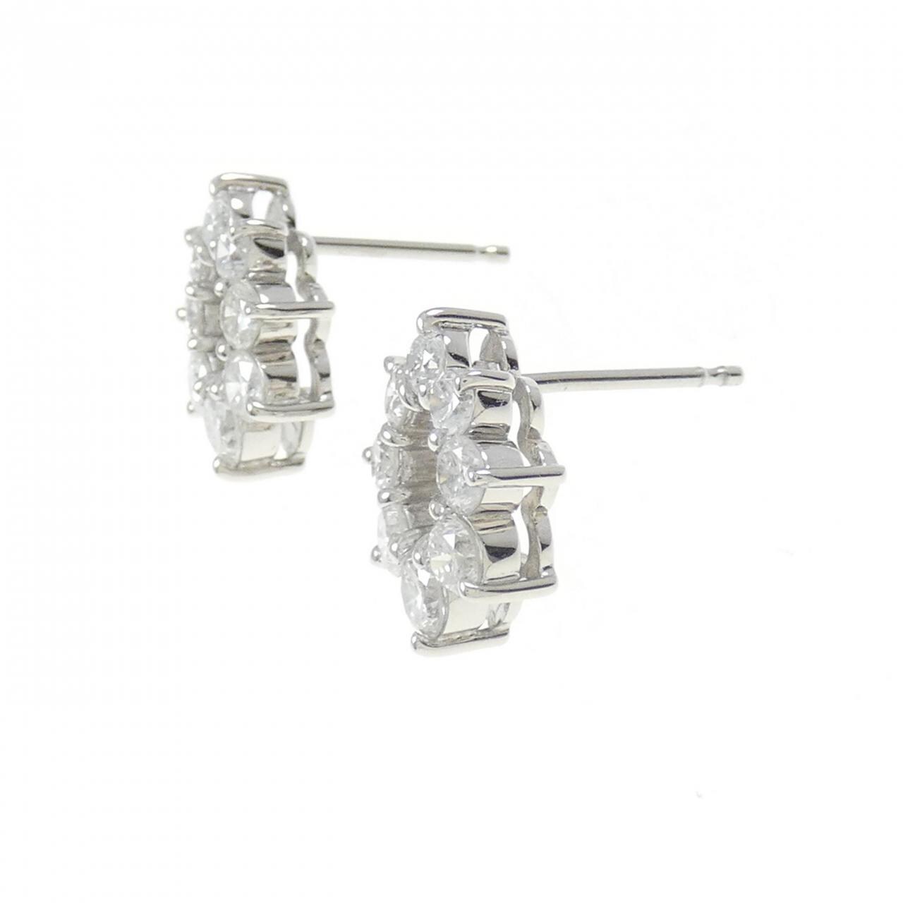 PT ダイヤモンド ピアス 2.00CT