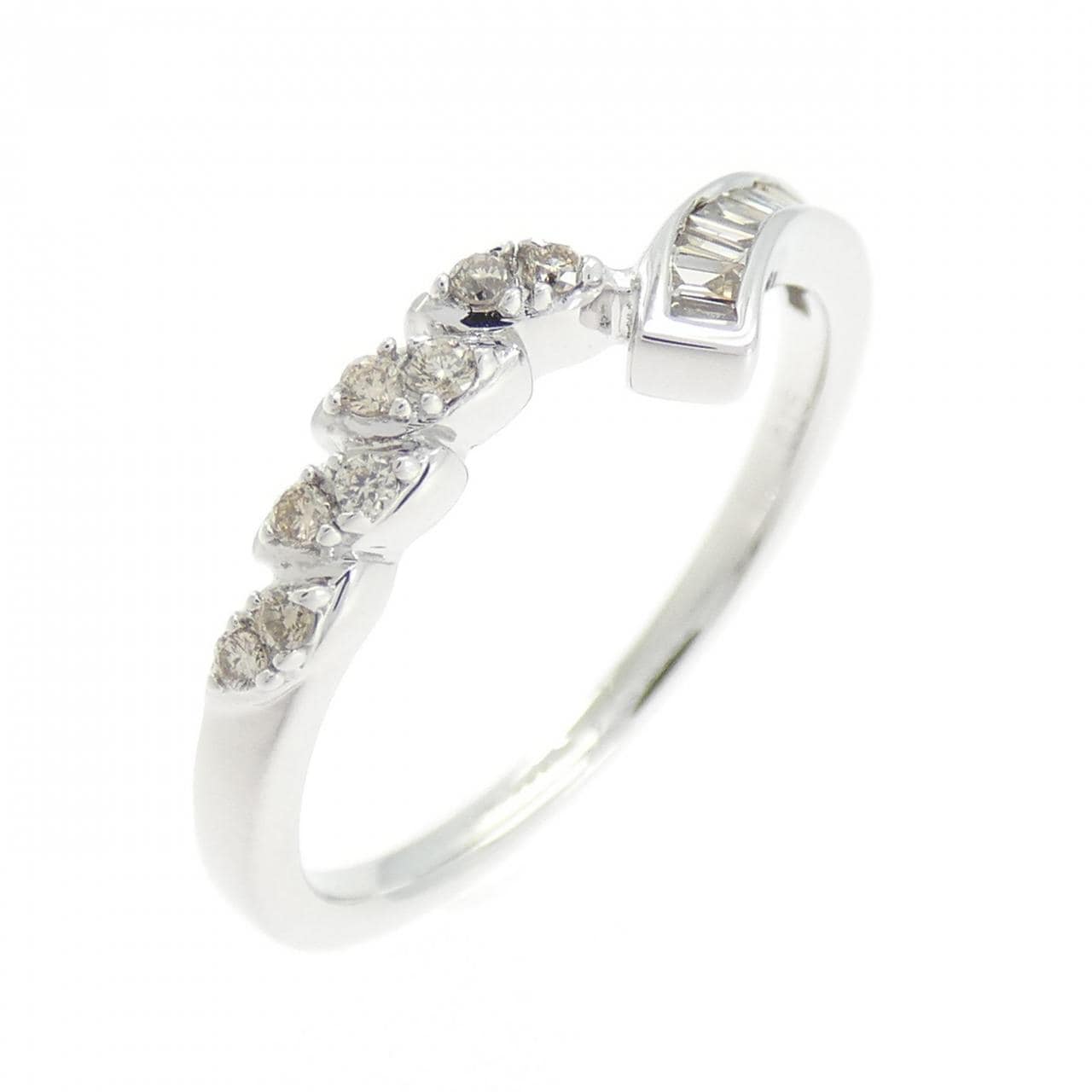 K18WG ダイヤモンド リング 0.15CT