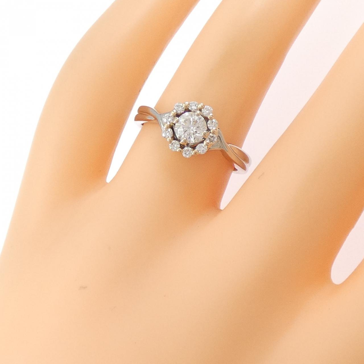 K18WG/K18PG ダイヤモンド リング 0.343CT