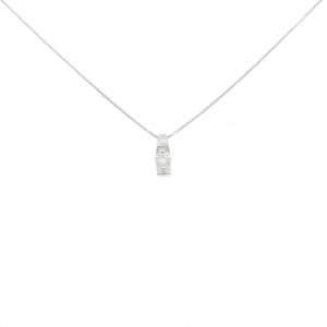 K18WG ダイヤモンド ネックレス 0.157CT