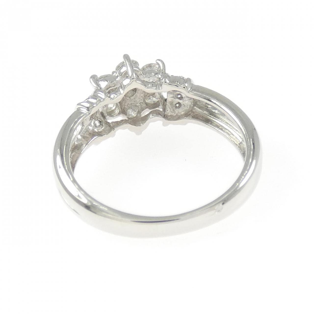 PT900 フラワー ダイヤモンド リング 0.50CT