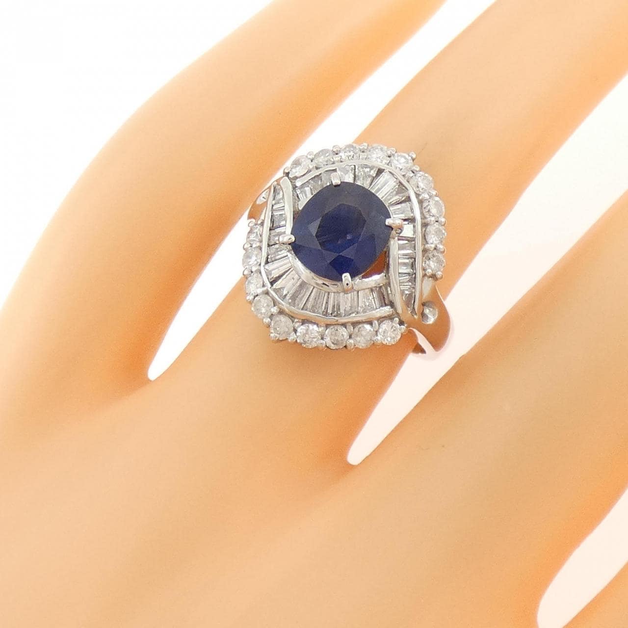 PT900 サファイヤ リング 1.646CT