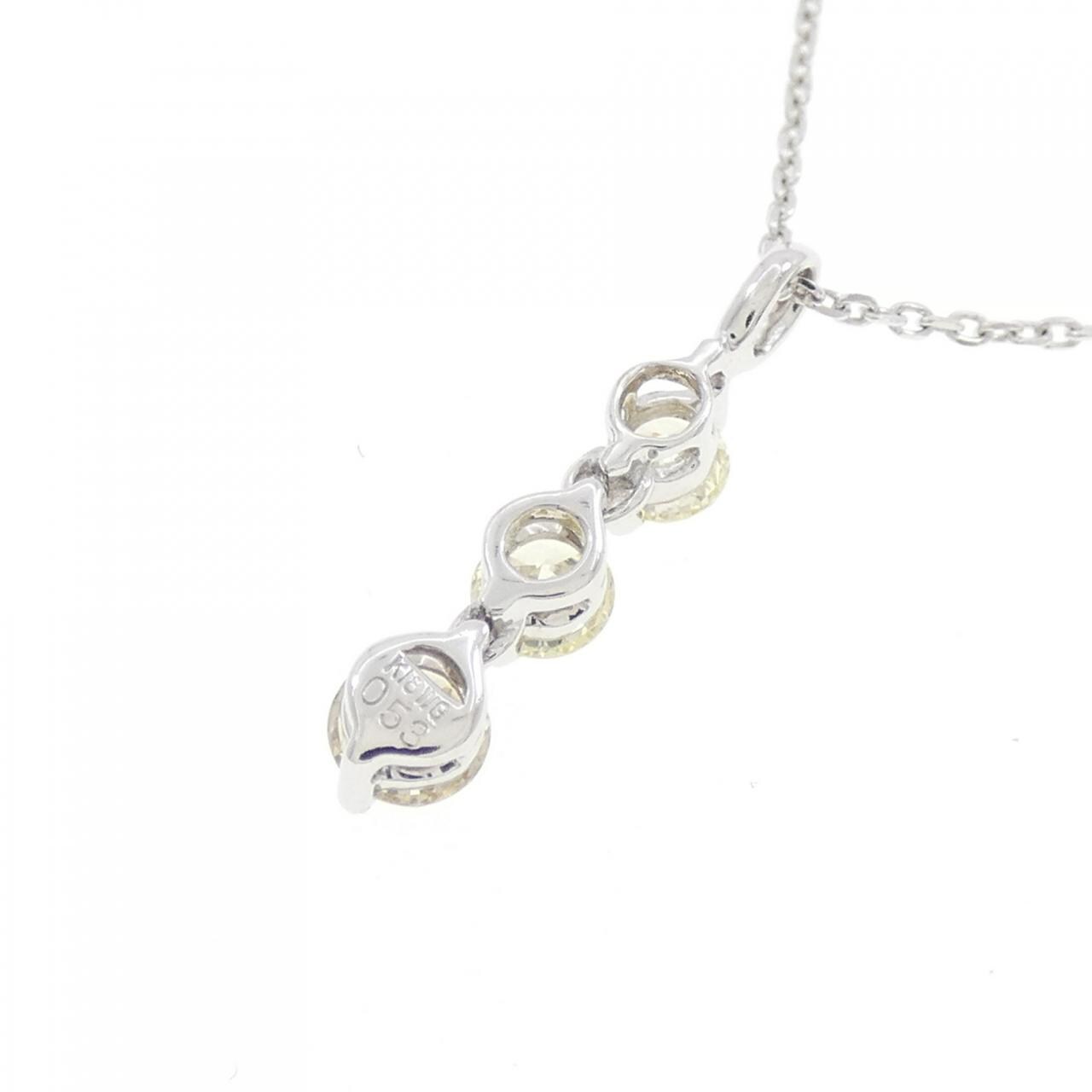 K18WG ダイヤモンド ネックレス 0.53CT
