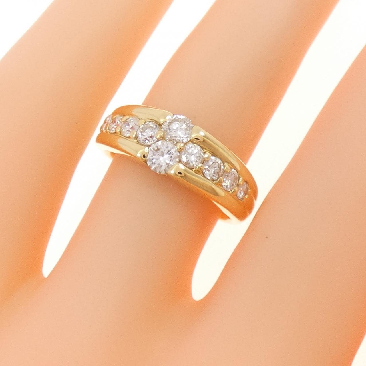 750YG ダイヤモンド リング 0.71CT