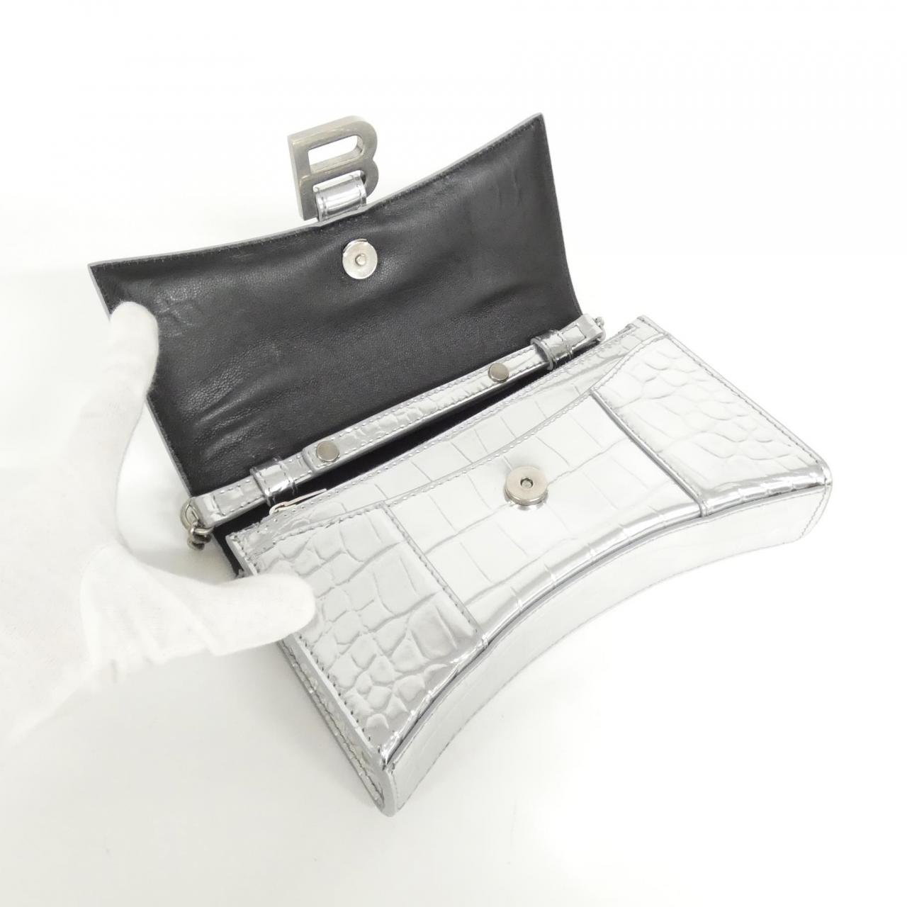 バレンシアガ アワーグラス チェーン ウォレット 656050 1S4CY チェーンウォレット