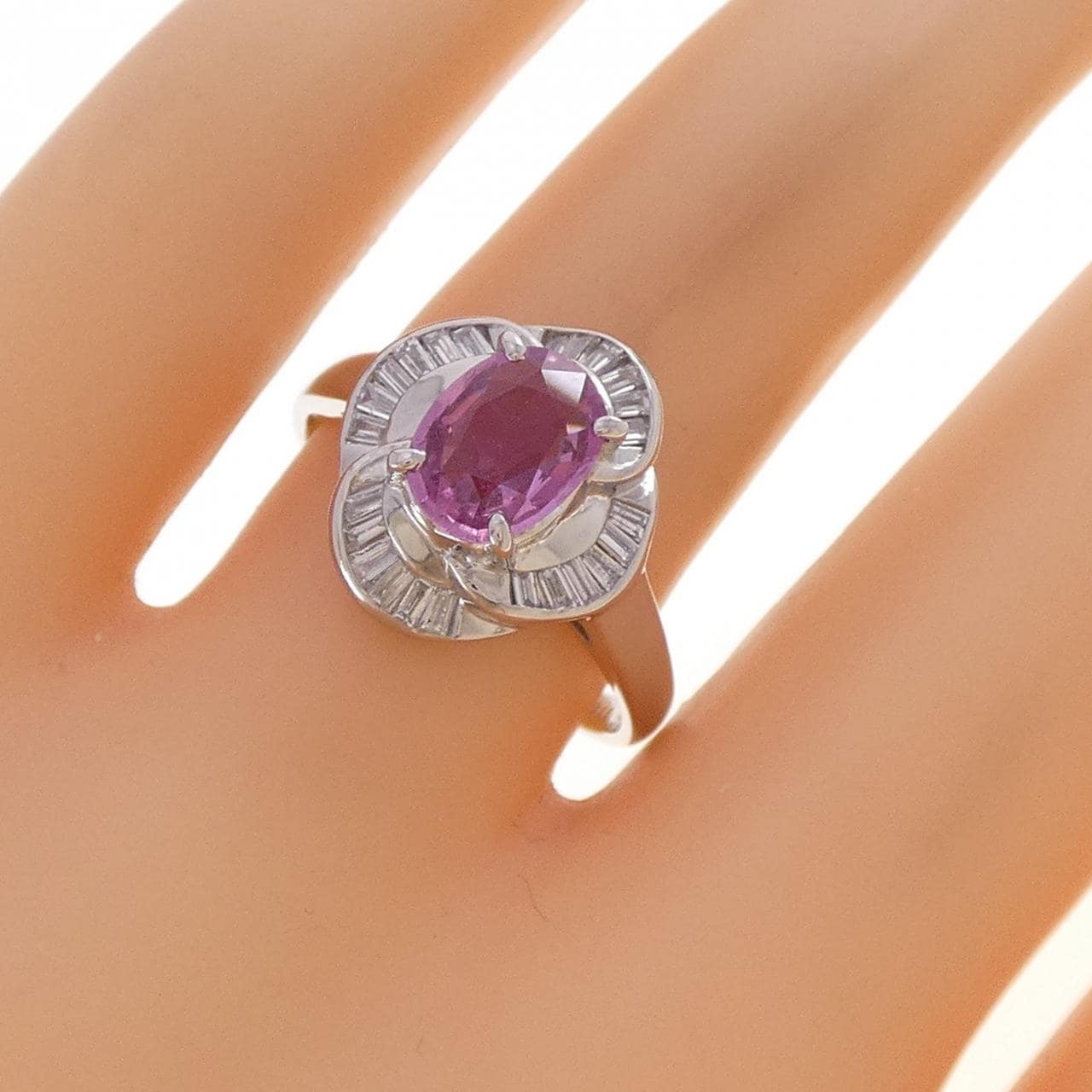 PT900 サファイヤ リング 1.15CT