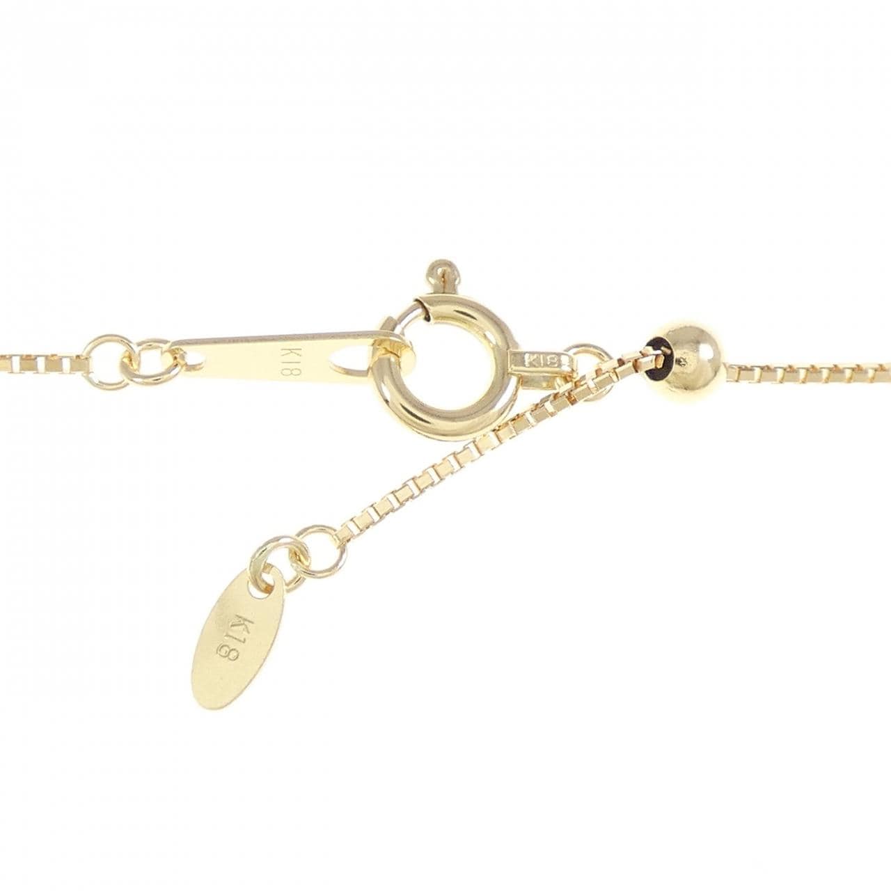 K18YG ガーネット ネックレス 6.78CT