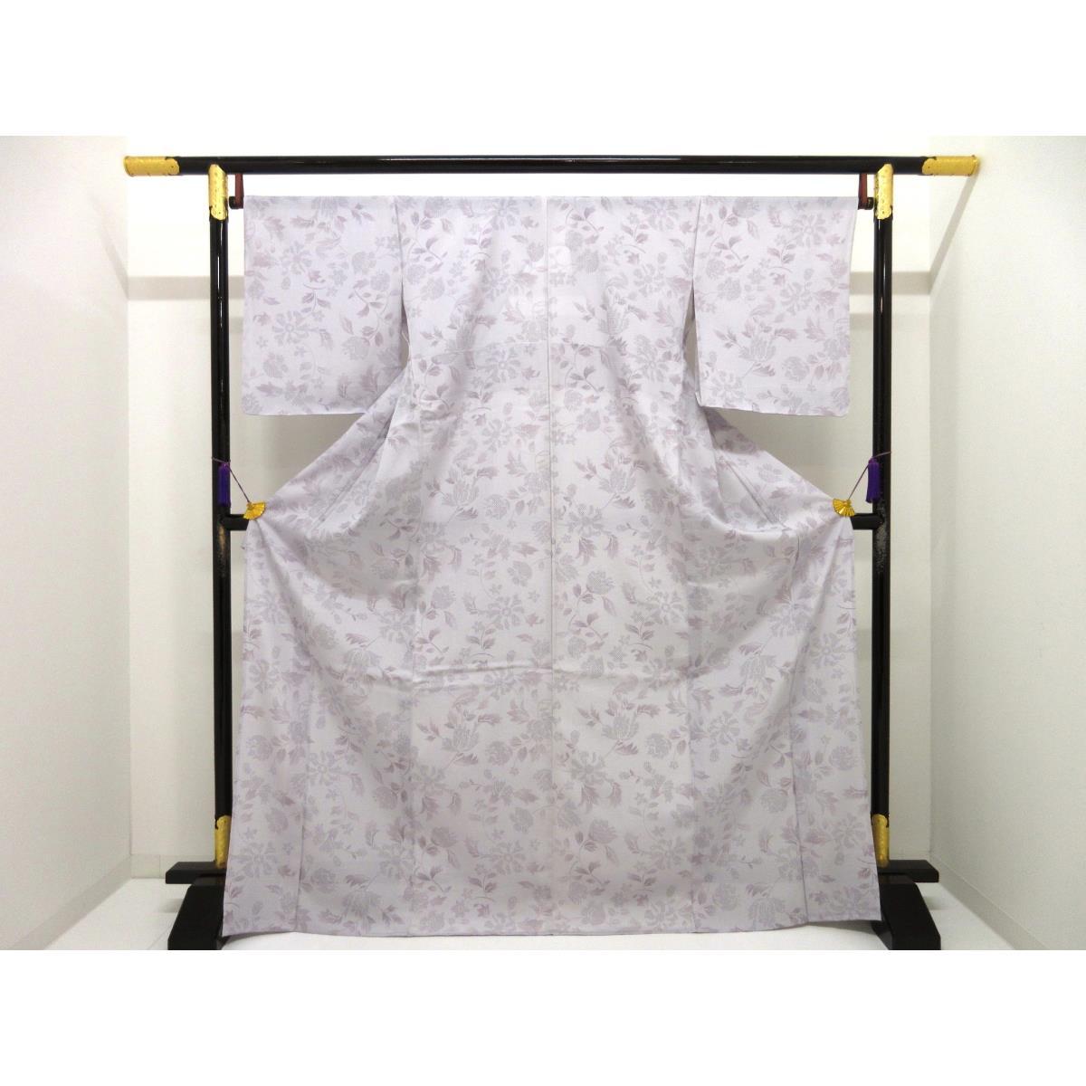 【新品】単衣　駒絽小紋