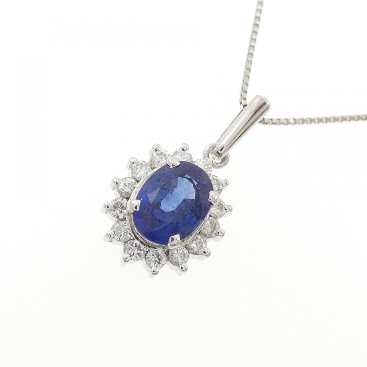 PT900/PT850 サファイヤ ネックレス 1.00CT