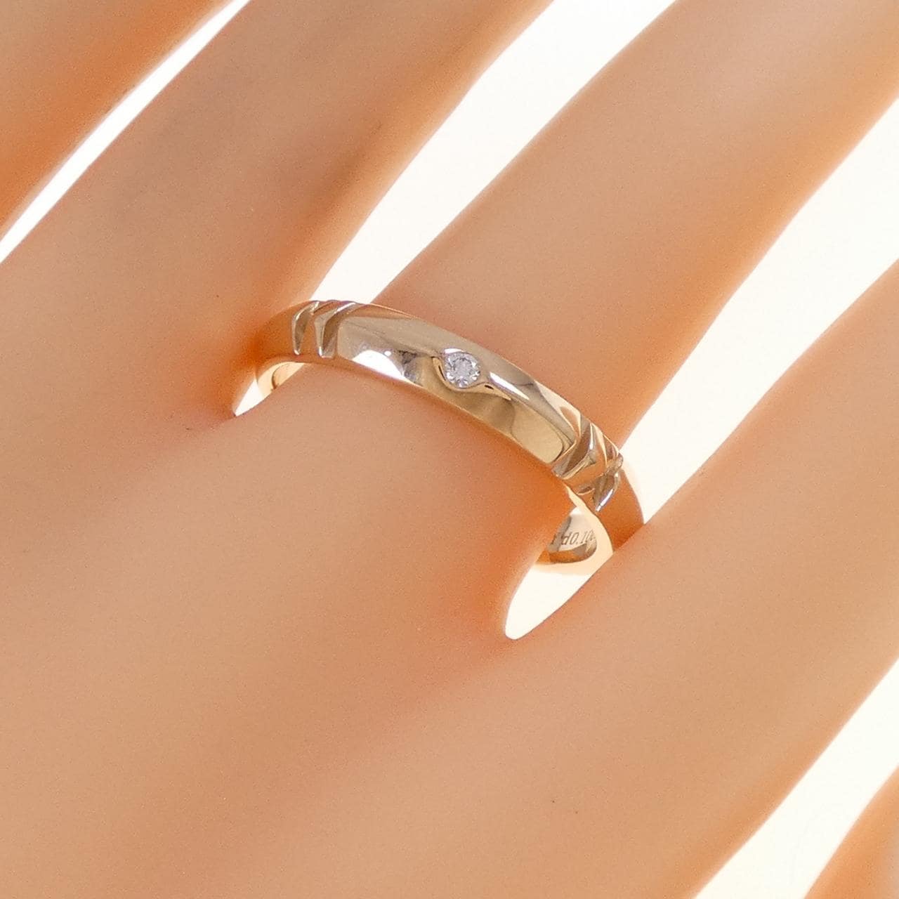 ティファニー アトラス Xクローズド ナロー リング 0.10CT