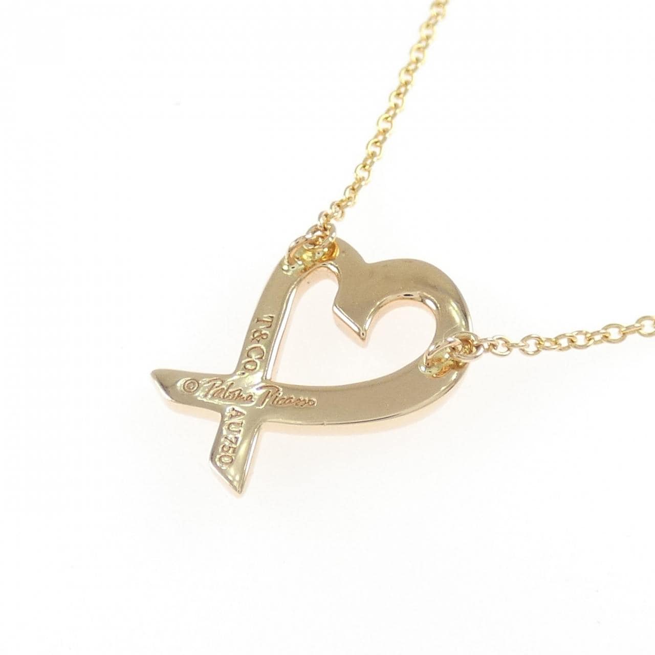 ティファニー ラビングハート スモール ネックレス