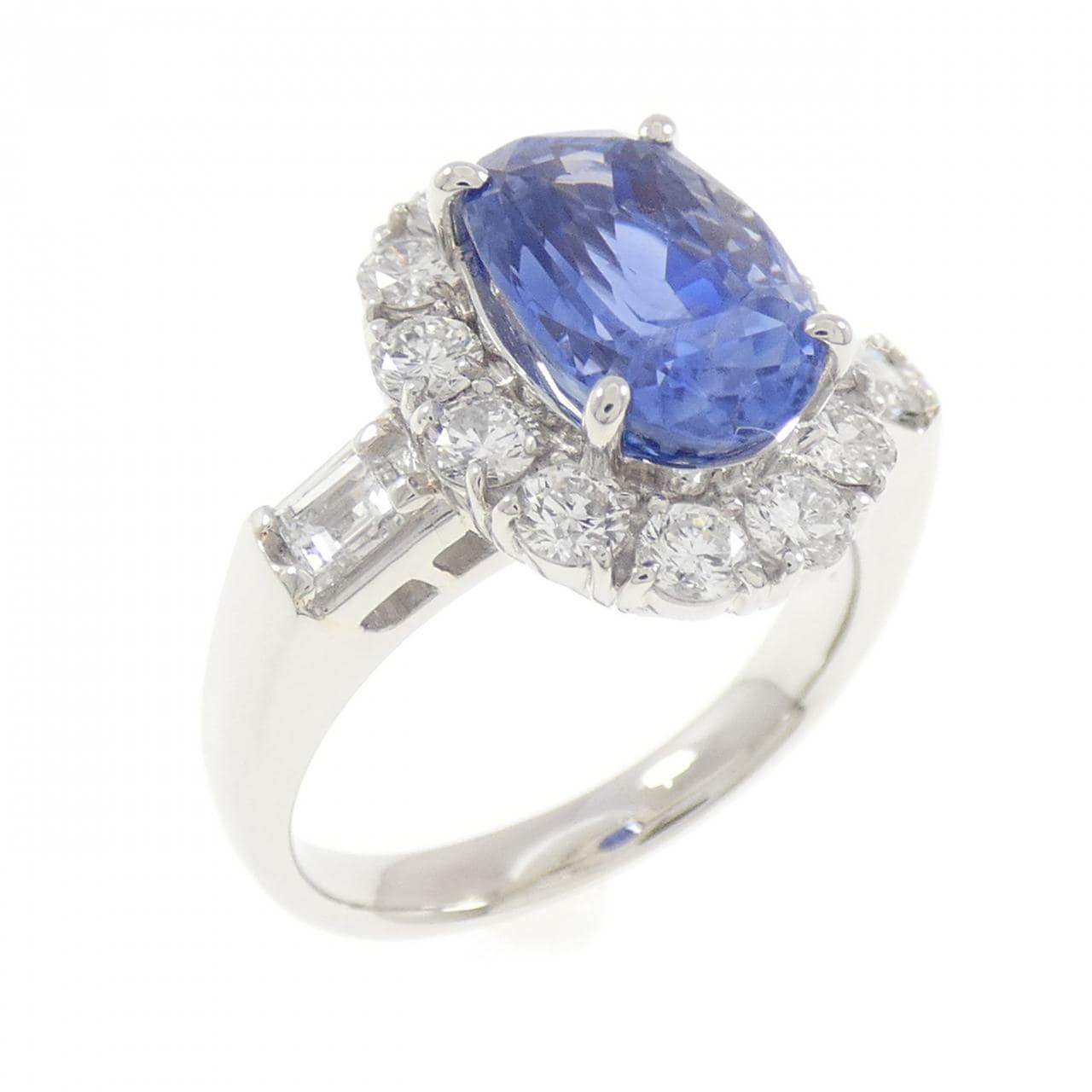 PT900 非加熱 サファイヤ リング 4.02CT スリランカ産