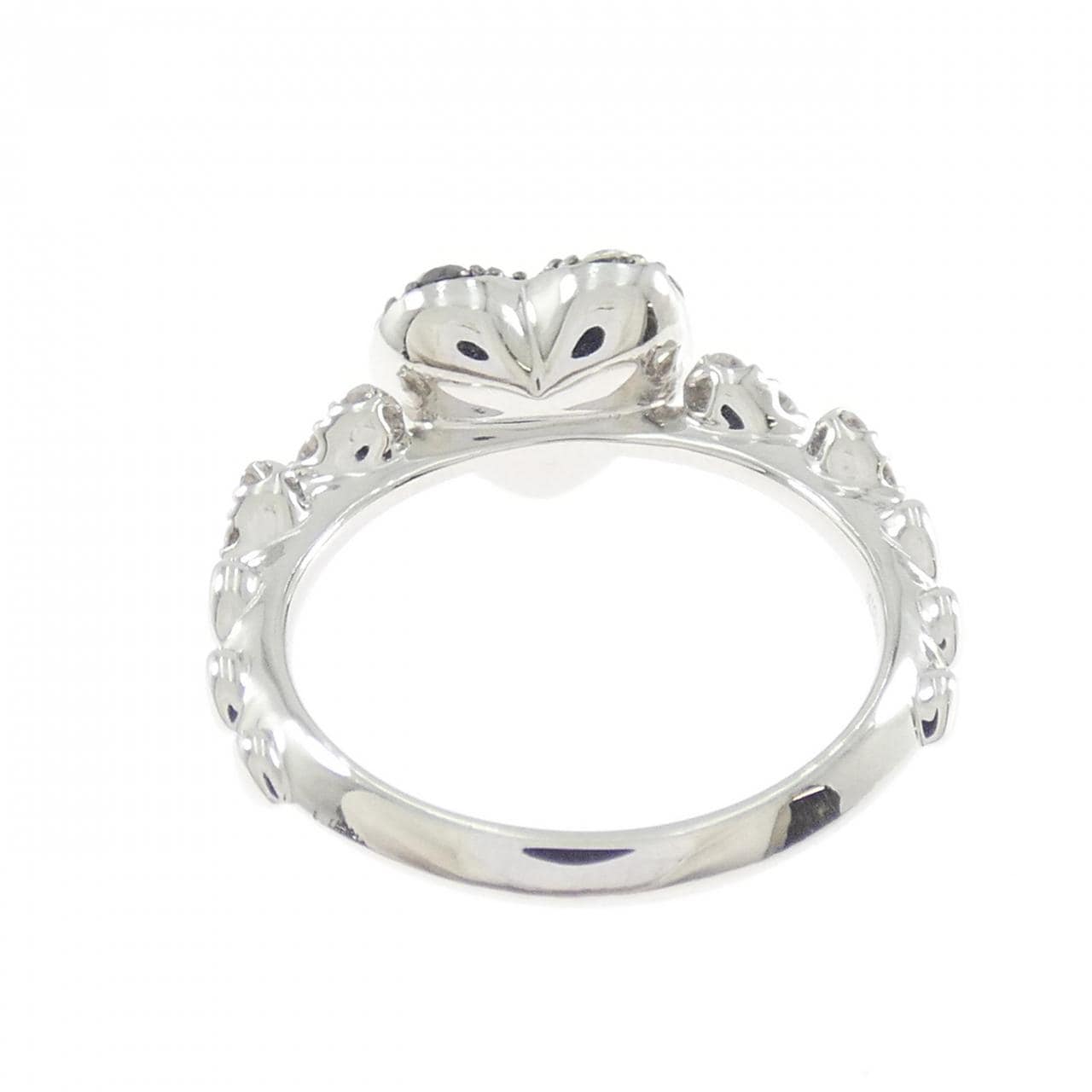 K18WG ハート ダイヤモンド リング 0.32CT