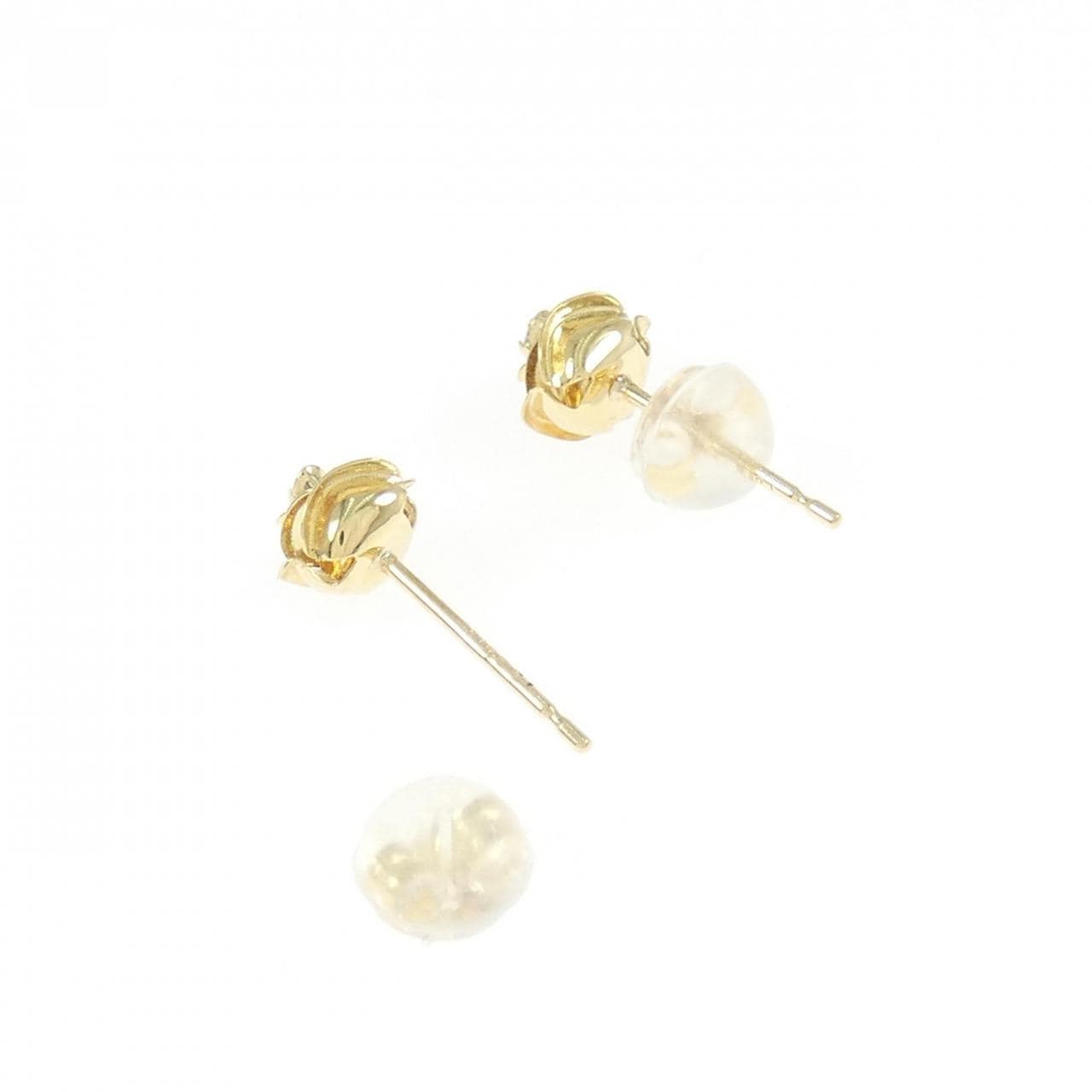 K18YG ダイヤモンド ピアス 0.02CT