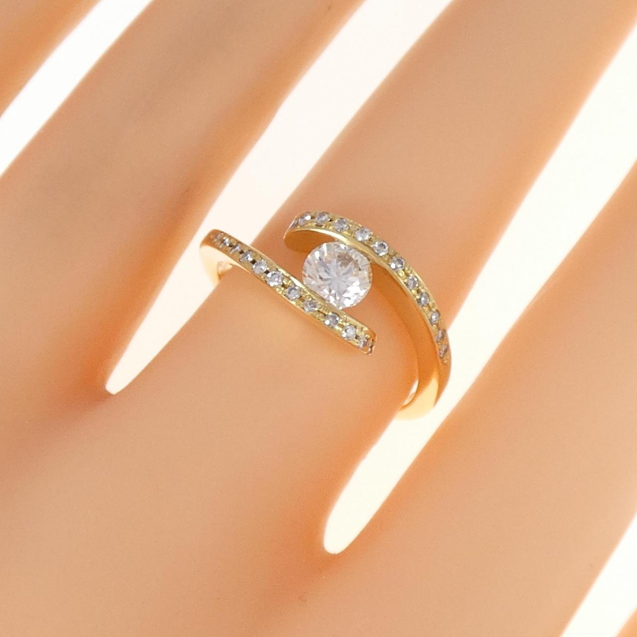 K18YG ダイヤモンド リング 0.50CT