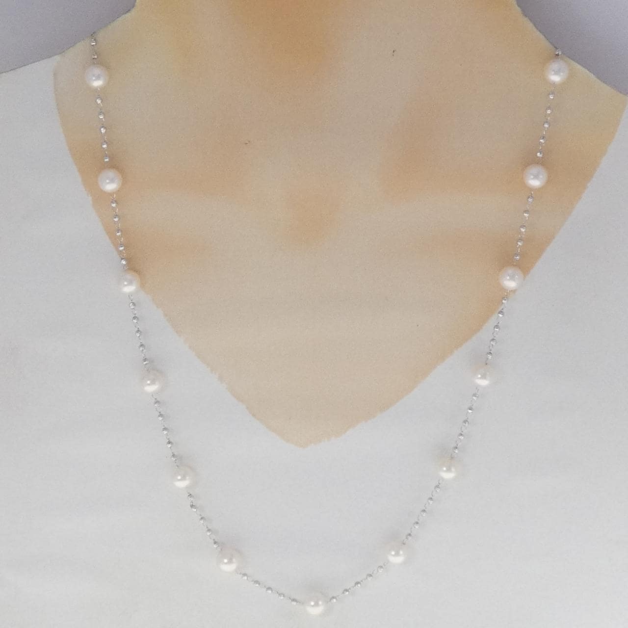 K18WG アコヤパール ネックレス