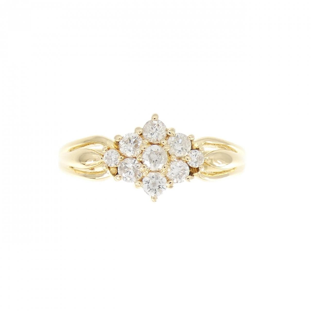 K18YG ダイヤモンド リング 0.32CT