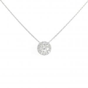 【リメイク】PT900/PT850 ダイヤモンド ネックレス 0.558CT E SI2 EXT H&C