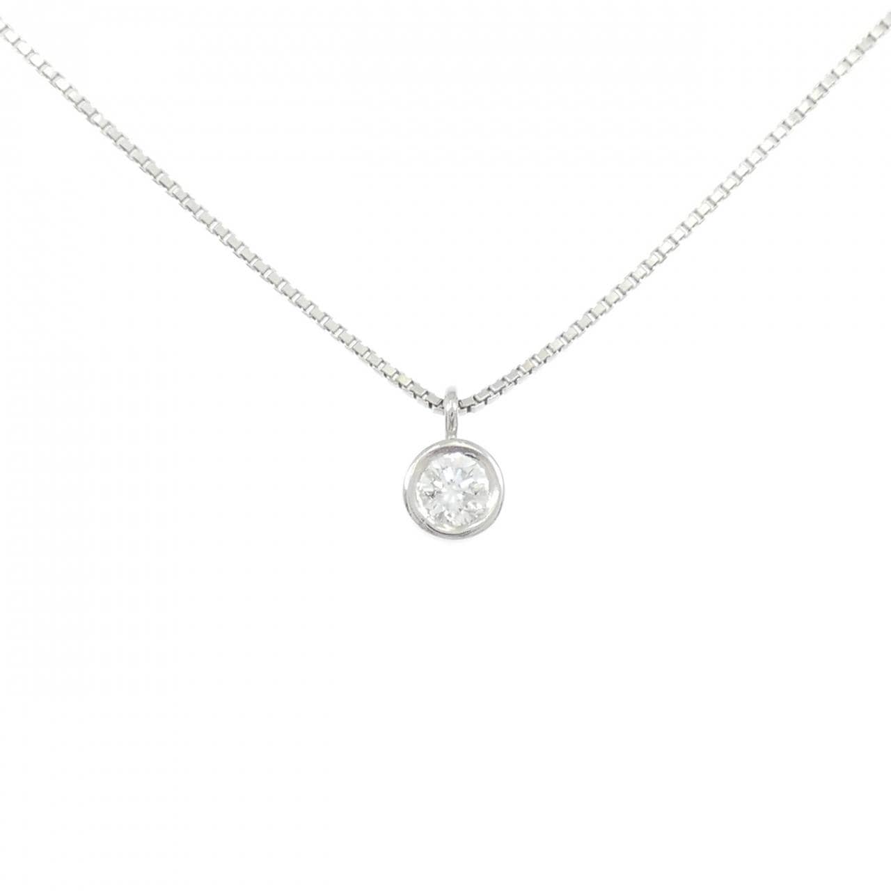 PT900/PT850 ソリティア ダイヤモンド ネックレス 0.375CT
