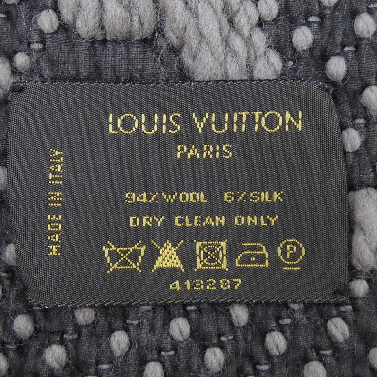 ルイヴィトン LOUIS VUITTON エシャルプ ロゴマニア M72242 MUFFLER