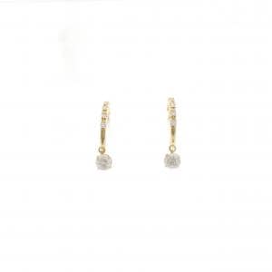 K18YG ダイヤモンド ピアス 0.208CT 0.205CT F SI2 Good