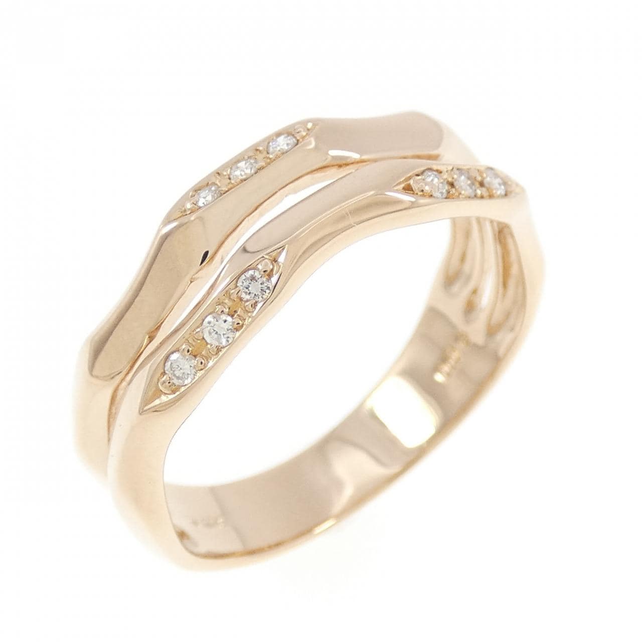 K18PG ダイヤモンド リング 0.06CT