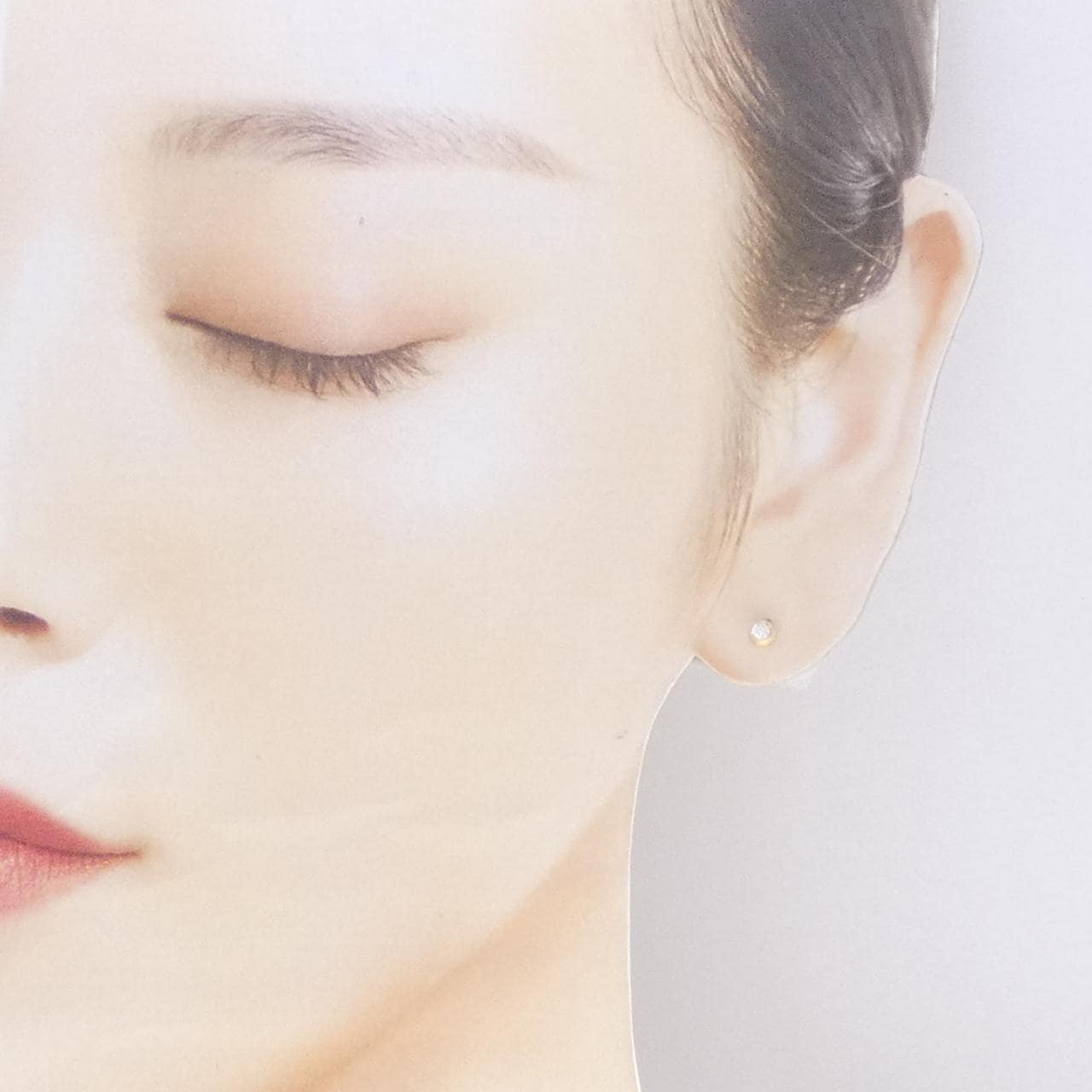 スタージュエリー ムーン セッティング ピアス 0.081CT