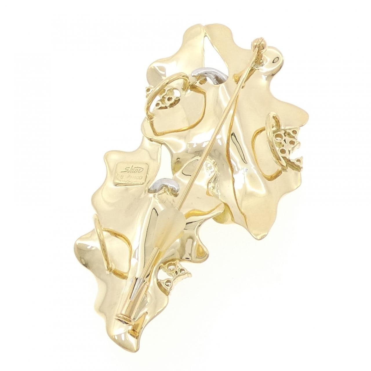 タムラシュンイチ ダイヤモンド ブローチ 0.26CT