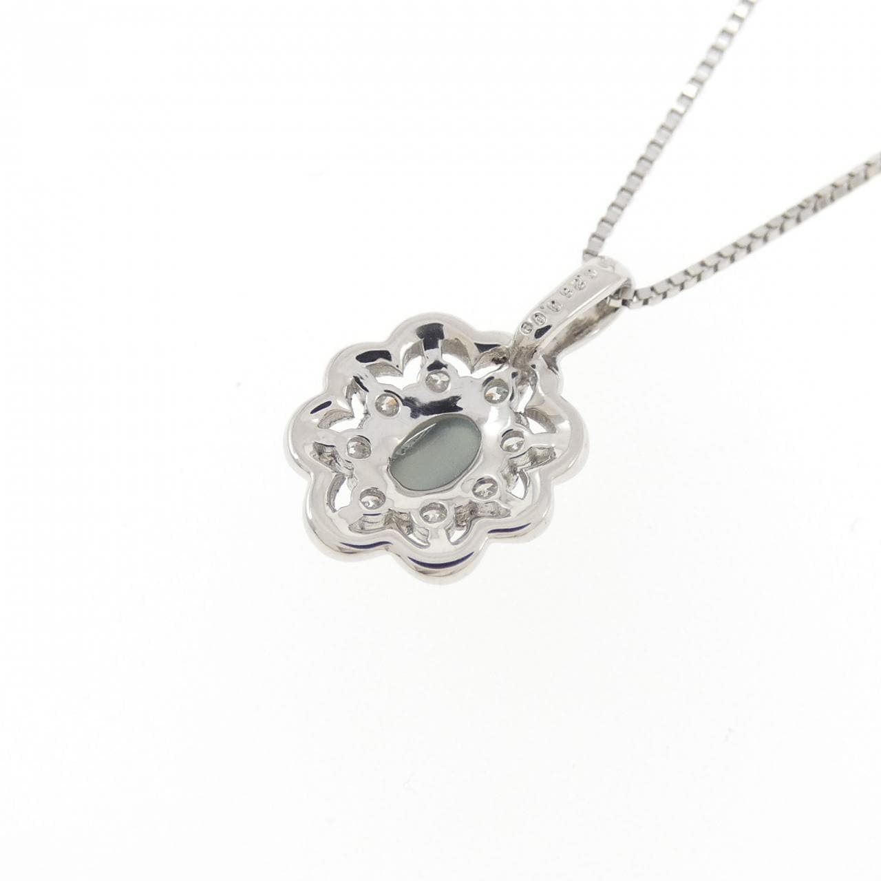 PT900/PT850 アレキサンドライトキャッツアイ ネックレス 0.25CT