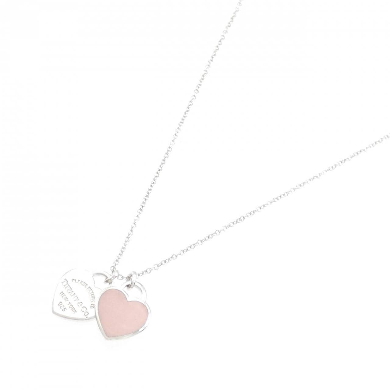 TIFFANY Return to TIFFANY Mini Double Heart Tag Necklace