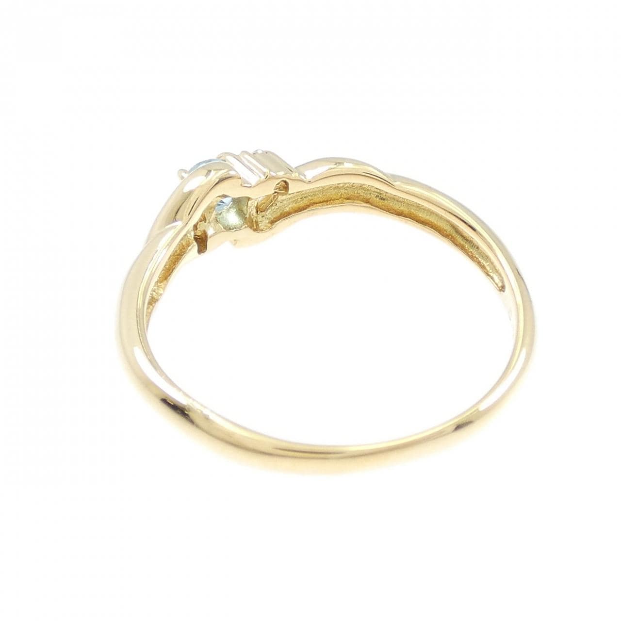 K18YG ブルートパーズ リング