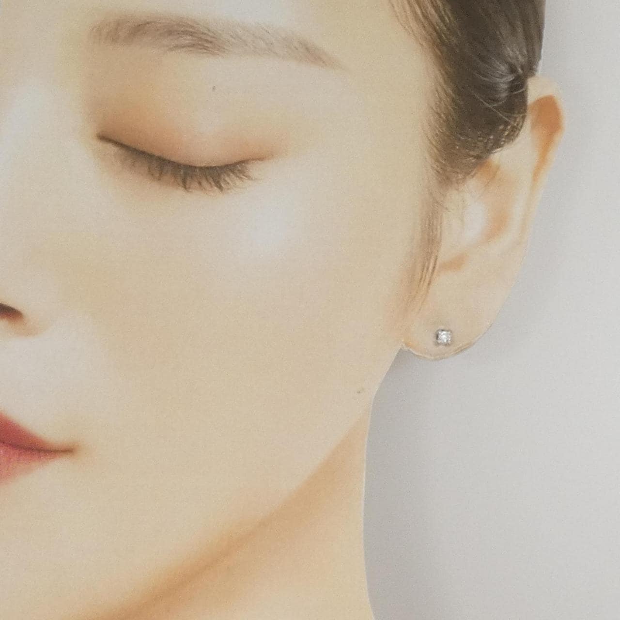 PT850 ダイヤモンド ピアス 0.16CT