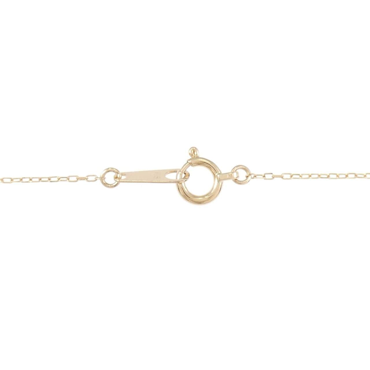 K18PG ハート ダイヤモンド ネックレス 0.10CT