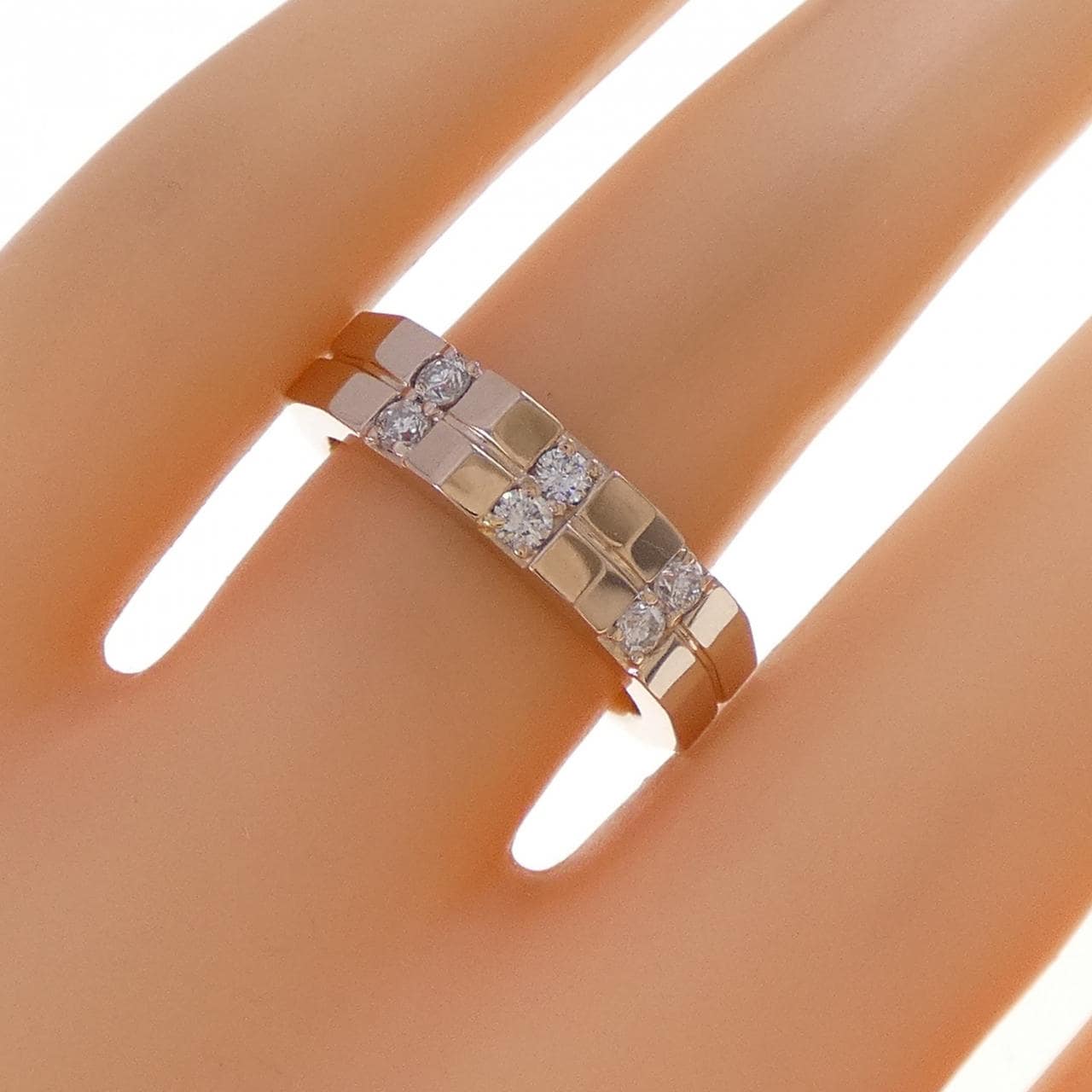 K18PG ダイヤモンド リング