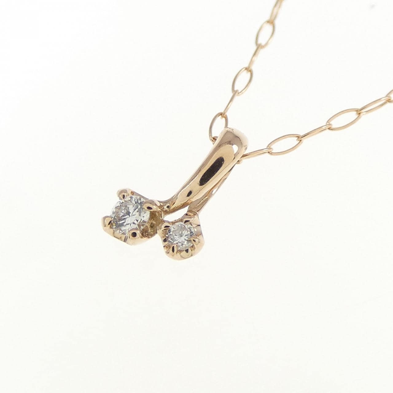 K18PG ダイヤモンド ネックレス 0.03CT