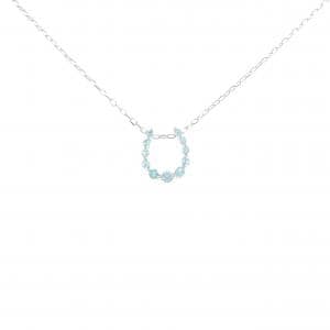 K18WG ホースシュー トルマリン ネックレス 0.15CT
