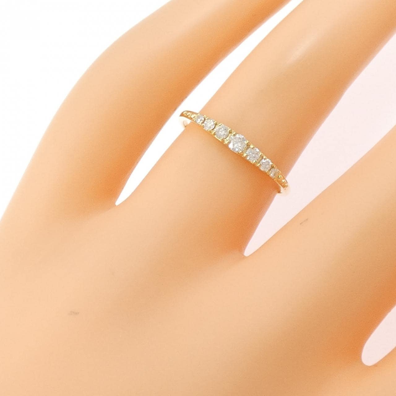 【リメイク】K18YG ダイヤモンド リング 0.15CT
