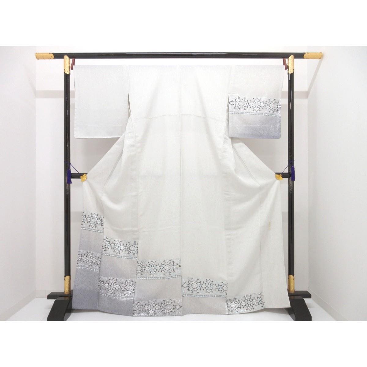 【新品】単衣　訪問着　友禅銀彩加工【和田光正】