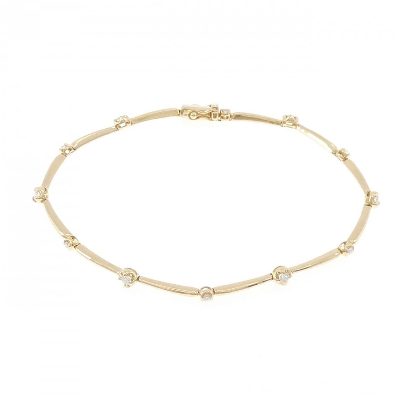 LINE K18YG手鏈0.30CT