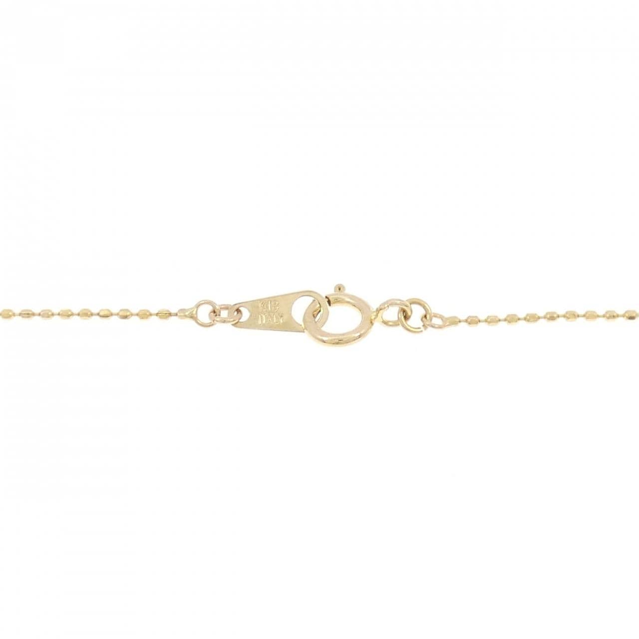 K18YG ソリティア ダイヤモンド ネックレス 0.19CT