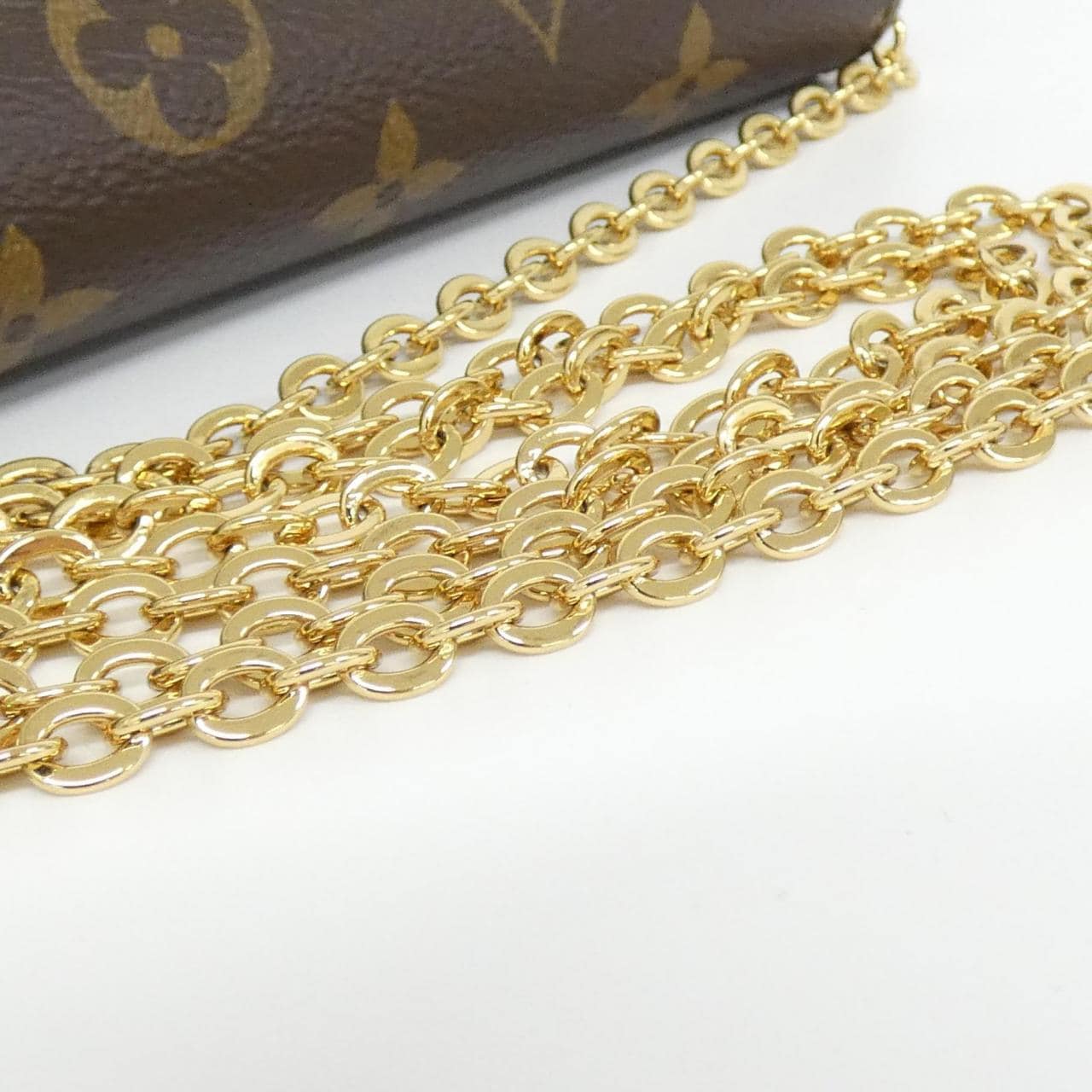 ルイヴィトン モノグラム ポルトフォイユ フロール チェーン M69578 チェーンウォレット