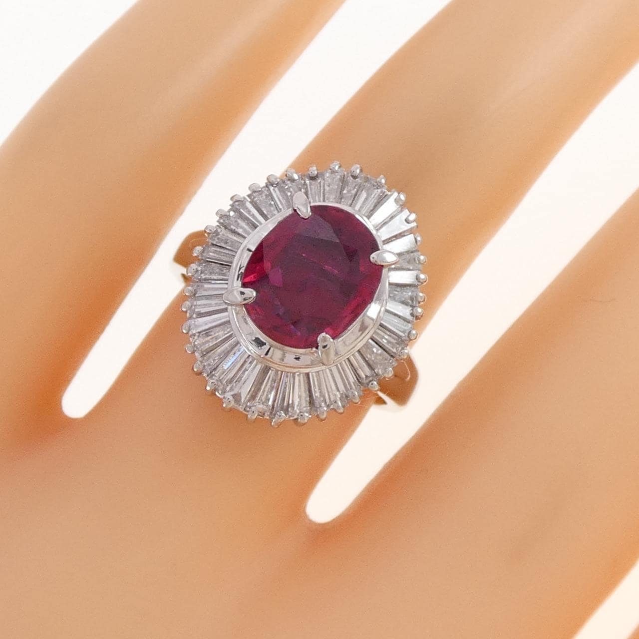 PT900 ルビー リング 1.51CT